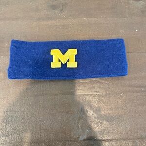 Blue and Yellow Headband with Iconic M Logo